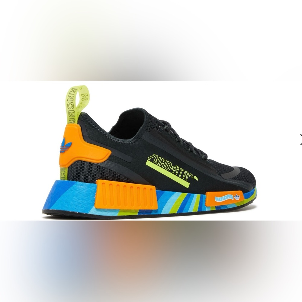 NWT Adidas NMD_R1 Spectoo Trainer Sneakers - Black Multi - Men’s Size 13